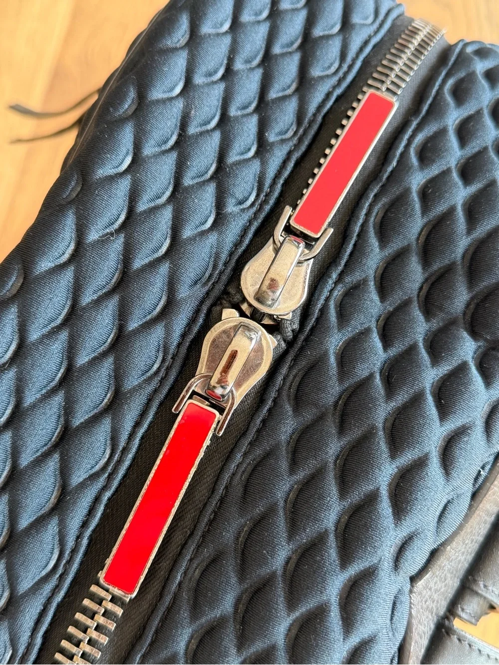 Christian Louboutin Aliosha Black Quilted Backpack with Leather Trim